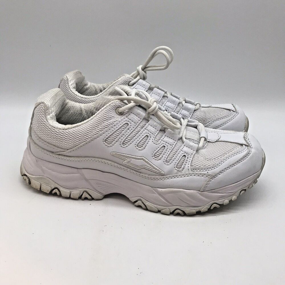 Avia Elevate Athletic Sneakers Women's 8.5 White Lace Up Low Top Mesh Shoes